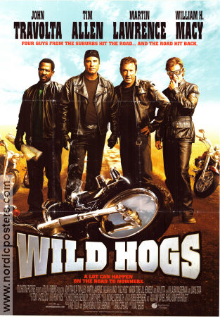 Wild Hogs 2007 movie poster Tim Allen Martin Lawrence John Travolta William H Macy Walt Becker Motorcycles