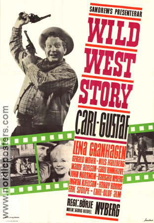 Wild West Story 1964 poster Carl-Gustaf Lindstedt Lena Granhagen Gerald Mohr Börje Nyberg