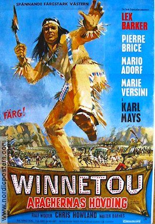 Winnetou 1 Teil 1963 movie poster Lex Barker Pierre Brice Marie Versini Harald Reinl