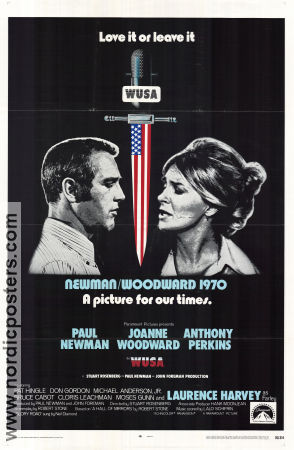 WUSA 1970 movie poster Paul Newman Joanne Woodward Stuart Rosenberg