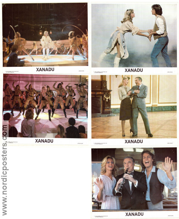 Xanadu 1980 lobby card set Olivia Newton-John Gene Kelly Michael Beck Robert Greenwald Disco