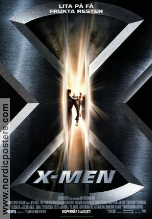 X-Men 2000 poster Patrick Stewart Hugh Jackman Ian McKellen Famke Janssen Bryan Singer Hitta mer: Marvel Från serier