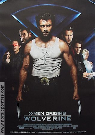 X-Men Origins: Wolverine 2009 movie poster Hugh Jackman Liev Schreiber Ryan Reynolds Gavin Hood Find more: Marvel From comics