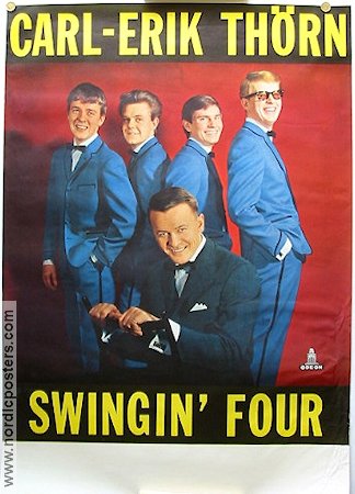 Carl-Erik Thörn Swingin´ Four Odeon 1968 poster Find more: Concert poster