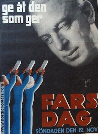 Fars dag 1940 poster Find more: Advertising