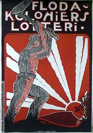 Floda koloniers lotteri 1920 poster Find more: Advertising