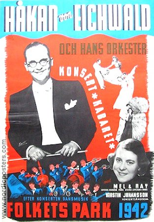 Folkets park Håkan von Eichwald 1942 poster Håkan von Eichwald Kerstin Johansson