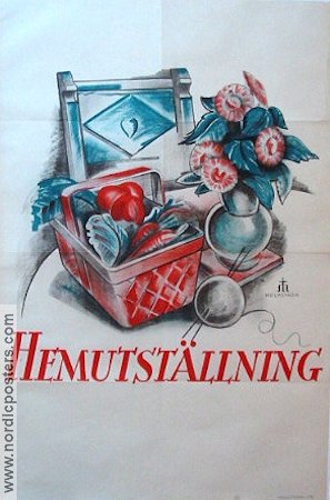 Hemutställning 1928 poster Find more: Advertising