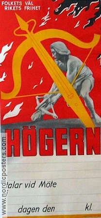 Högern 1940 poster Politics