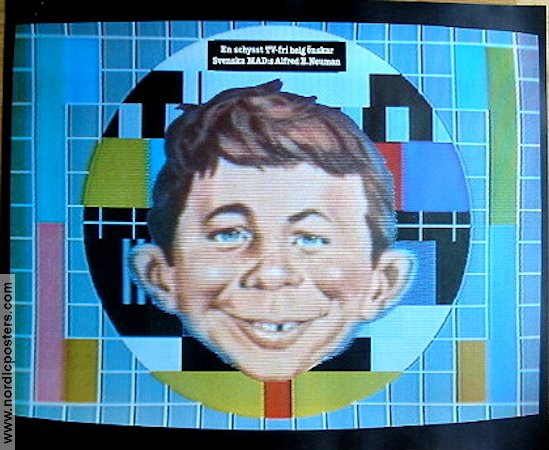 En schysst TV-fri helg 1985 poster MAD Alfred E Neuman From comics