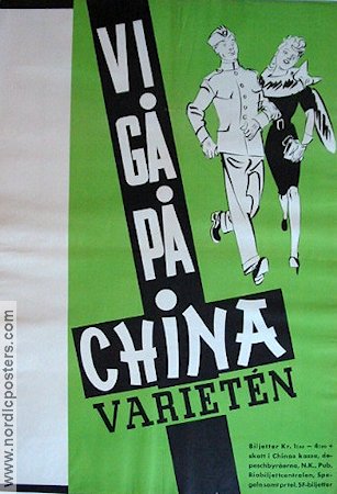 Vi gå på Chinavarietén 1940 poster Find more: Chinateatern
