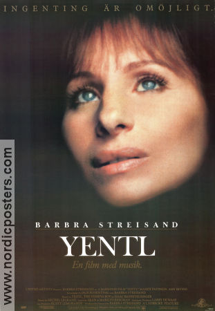 Yentl 1983 movie poster Amy Irving Mandy Patinkin Barbra Streisand Religion Musicals