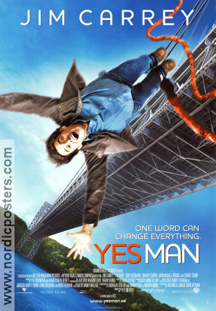 Yes Man 2008 movie poster Jim Carrey Zooey Deschanel Bradley Cooper Peyton Reed Bridges