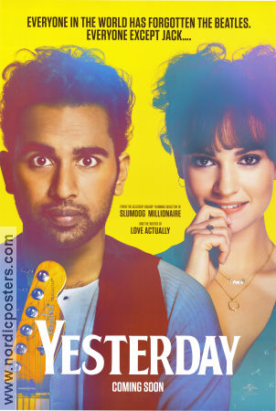 Yesterday 2019 movie poster Himesh Patel Lily James Sophia Di Martino Danny Boyle