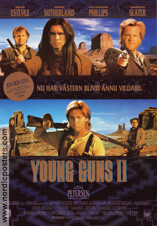 Movie Posters Kiefer Sutherland Young Guns Ii 1990 Original