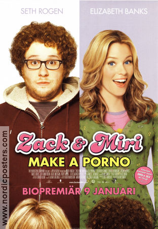 Zack and Miri Make a Porno 2009 movie poster Seth Rogen Elizabeth Banks Kevin Smith