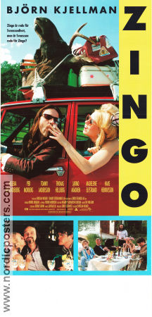 Zingo 1998 movie poster Björn Kjellman Helena af Sandberg Thomas Hellberg Christjan Wegner Smoking Cars and racing