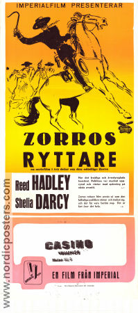 Zorros ryttare 1939 poster Reed Hadley Sheila Darcy William Corson John English