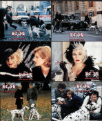 101 Dalmatians 1996 lobby card set Glenn Close Dogs