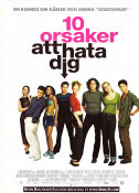 10 orsaker att hata dig 1999 poster Heath Ledger Julia Stiles Joseph Gordon-Levitt Gil Junger