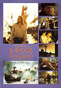 1492: Conquest of Paradise 1992 movie poster Gerard Depardieu Sigourney Weaver Armand Assante Ridley Scott