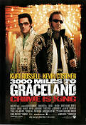 3000 Miles to Graceland 2001 movie poster Kurt Russell Kevin Costner Demian Lichtenstein Find more: Elvis Presley