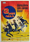 3 mot alla 1962 poster Frank Sinatra Dean Martin Sammy Davis Jr Peter Lawford John Sturges