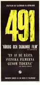 491 1964 movie poster Lars Lind Lena Nyman Leif Nymark Vilgot Sjöman Writer: Lars Görling