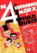 Duck Soup 1933 movie poster The Marx Brothers Bröderna Marx
