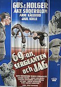 69:an sergeanten och jag 1952 poster Gus och Holger Gus Dahlström Viveca Serlachius