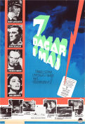 Seven Days in May 1964 movie poster Burt Lancaster Kirk Douglas Fredric March Ava Gardner John Frankenheimer Politics