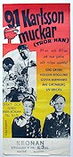 91 Karlsson muckar tror han 1959 movie poster Stig Grybe Holger Höglund Siv Ericks Åke Grönberg Poster artwork: Anders Gullberg From comics