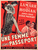 A Lady Without Passport 1950 movie poster Hedy Lamarr John Hodiak Joseph H Lewis