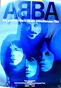 ABBA the Movie 1977 movie poster ABBA Agnetha Fältskog Anni-Frid Lyngstad Benny Andersson Björn Ulvaeus Robert Hughes Lasse Hallström Rock and pop Documentaries