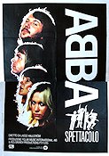 ABBA the Movie 1977 movie poster ABBA Agnetha Fältskog Anni-Frid Lyngstad Benny Andersson Björn Ulvaeus Robert Hughes Lasse Hallström Rock and pop Documentaries