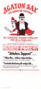 Agaton Sax och Byköpings Gästabud 1976 movie poster Stig Lasseby Jan Gissberg Animation From comics