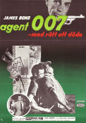 Agent 007 med rätt att döda 1962 poster Sean Connery Ursula Andress Terence Young Text: Ian Fleming Agenter