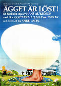 Ägget är löst! 1975 movie poster Gösta Ekman Max von Sydow Birgitta Andersson Anna Godenius Börje Ahlstedt Hans Alfredson Production: AB Svenska Ord Food and drink