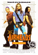 Airheads 1994 movie poster Brendan Fraser Steve Buscemi Chris Farley Harold Ramis Instruments