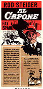 Al Capone 1959 poster Rod Steiger Richard Wilson