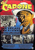 Al Capone 1959 movie poster Rod Steiger Mafia Film Noir
