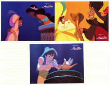 Aladdin Disney 1992 lobby card set Scott Weinger Ron Clements Animation