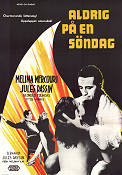 Aldrig på en söndag 1960 poster Melina Mercouri Giorgos Foundas Jules Dassin Hitta mer: Greece Romantik