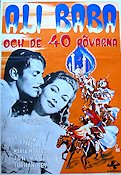 Ali Baba och de 40 rövarna 1944 poster Maria Montez Jon Hall Äventyr matinée