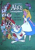 Alice in Wonderland 1951 movie poster Kathryn Beaumont Clyde Geronimi Animation