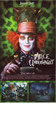 Alice in Wonderland 2010 movie poster Mia Wasikowska Johnny Depp Helena Bonham Carter Tim Burton 3-D