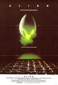 Alien 1979 movie poster Sigourney Weaver Tom Skerritt John Hurt Yaphet Kotto Veronica Cartwright Ridley Scott