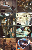 Alien 1979 lobby card set Sigourney Weaver Tom Skerritt John Hurt Yaphet Kotto Veronica Cartwright Ridley Scott