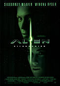 Alien: Resurrection 1997 movie poster Sigourney Weaver Winona Ryder Dominique Pinon Jean-Pierre Jeunet