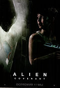 Alien: Covenant 2017 movie poster Michael Fassbender Katherine Waterston Billy Crudup Ridley Scott Find more: Alien